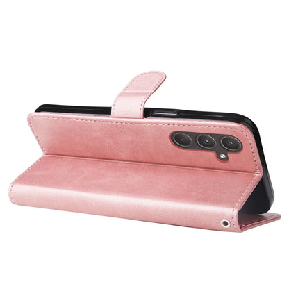 For Samsung Galaxy A55 5G Case Wallet Stand Calf Texture Phone Protector with Magnetic Flap