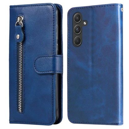 For Samsung Galaxy A55 5G Case Wallet Stand Calf Texture Phone Protector with Magnetic Flap