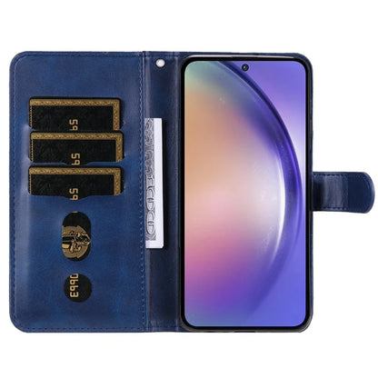 For Samsung Galaxy A55 5G Case Wallet Stand Calf Texture Phone Protector with Magnetic Flap