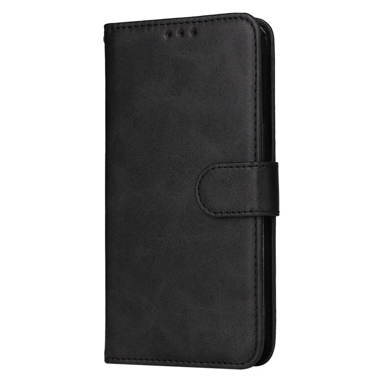 For Samsung Galaxy A55 5G Case Classic Calf Texture Leather Phone Guard Cover with Card Slots