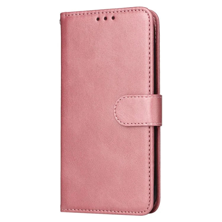 For Samsung Galaxy A55 5G Case Classic Calf Texture Leather Phone Guard Cover with Card Slots