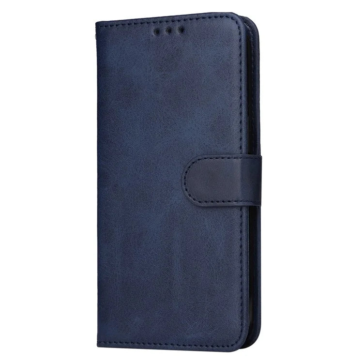 For Samsung Galaxy A55 5G Case Classic Calf Texture Leather Phone Guard Cover with Card Slots