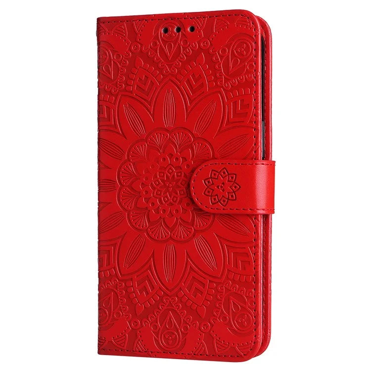 For Samsung Galaxy A55 5G Case Wallet Stand Imprinted PU Leather Phone Cover