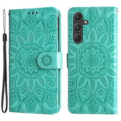 For Samsung Galaxy A55 5G Case Wallet Stand Imprinted PU Leather Phone Cover