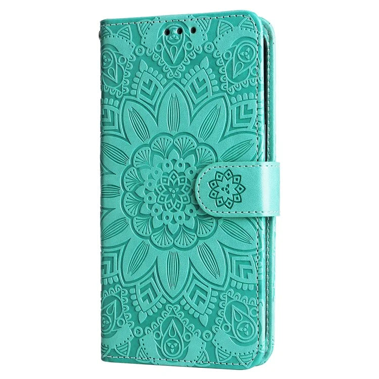 For Samsung Galaxy A55 5G Case Wallet Stand Imprinted PU Leather Phone Cover