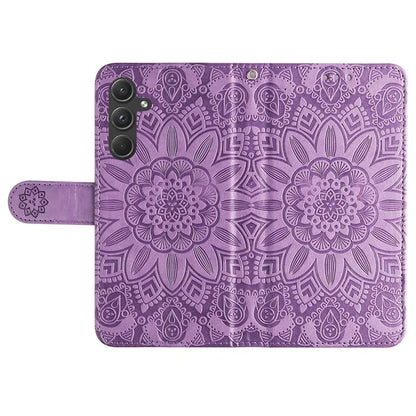 For Samsung Galaxy A55 5G Case Wallet Stand Imprinted PU Leather Phone Cover