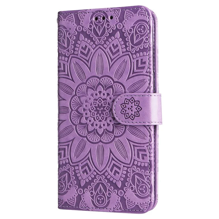 For Samsung Galaxy A55 5G Case Wallet Stand Imprinted PU Leather Phone Cover