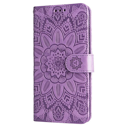 For Samsung Galaxy A55 5G Case Wallet Stand Imprinted PU Leather Phone Cover