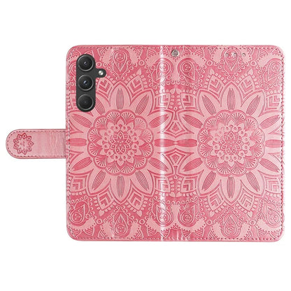 For Samsung Galaxy A55 5G Case Wallet Stand Imprinted PU Leather Phone Cover