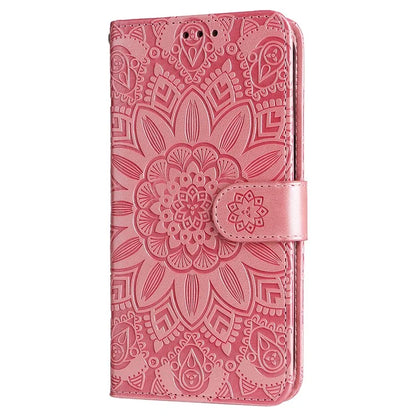 For Samsung Galaxy A55 5G Case Wallet Stand Imprinted PU Leather Phone Cover