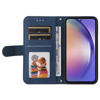 For Samsung Galaxy A55 5G Phone Wallet Case Skin-Friendly Leather Folding Stand Cover