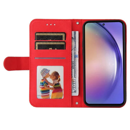 For Samsung Galaxy A55 5G Phone Wallet Case Skin-Friendly Leather Folding Stand Cover