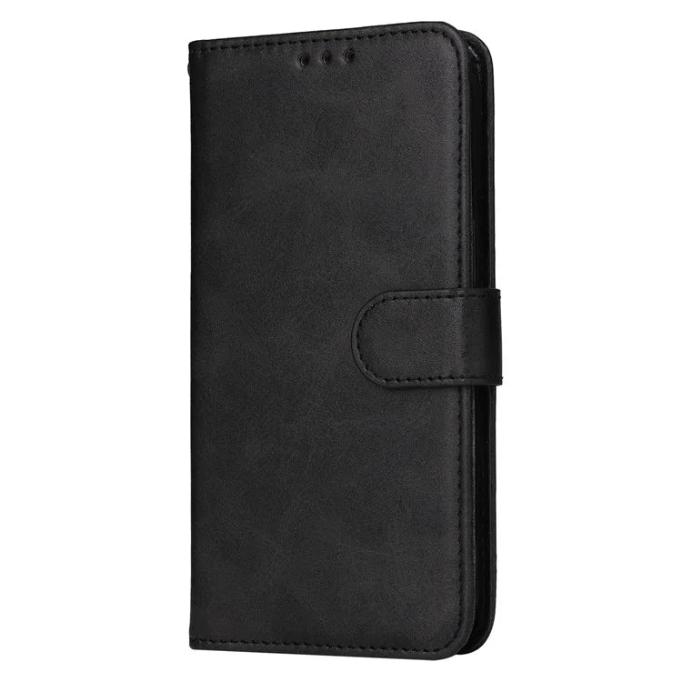 For Huawei Enjoy 70 4G / nova Y72 4G Cell Phone Case Calf Texture PU Leather+TPU Folding Stand Cover