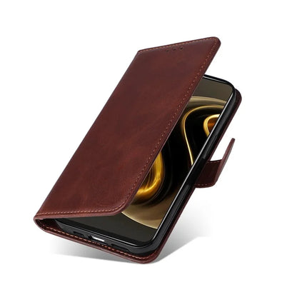 For Huawei Enjoy 70 4G / nova Y72 4G Cell Phone Case Calf Texture PU Leather+TPU Folding Stand Cover