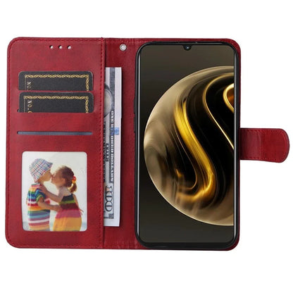For Huawei Enjoy 70 4G / nova Y72 4G Cell Phone Case Calf Texture PU Leather+TPU Folding Stand Cover