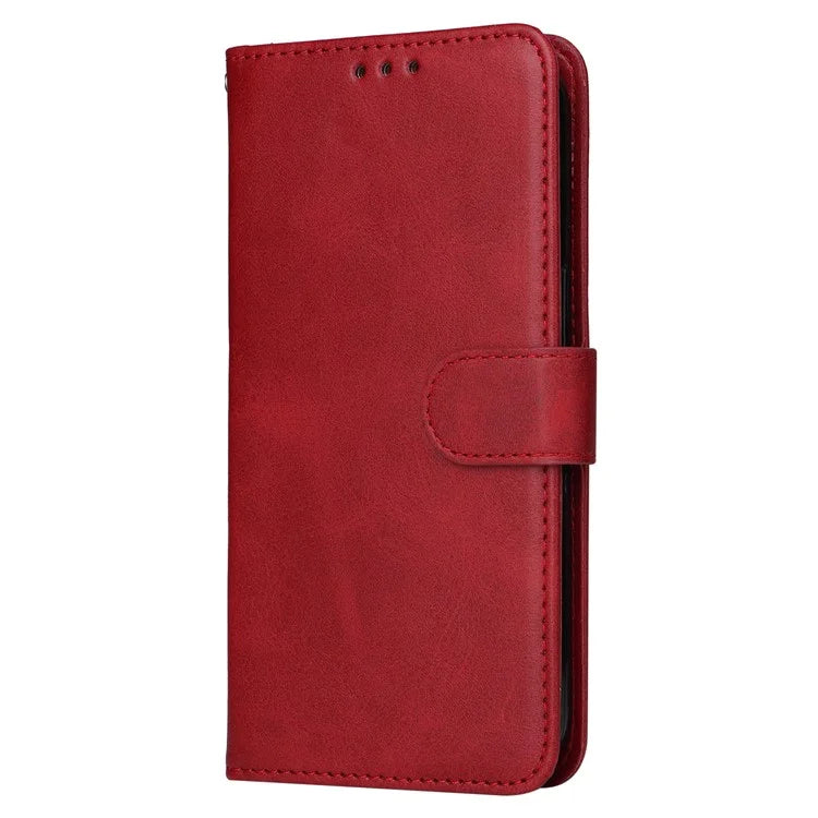 For Huawei Enjoy 70 4G / nova Y72 4G Cell Phone Case Calf Texture PU Leather+TPU Folding Stand Cover