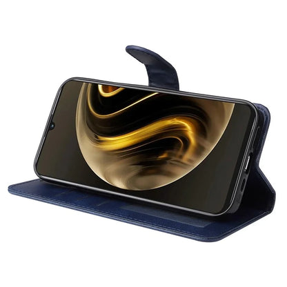 For Huawei Enjoy 70 4G / nova Y72 4G Cell Phone Case Calf Texture PU Leather+TPU Folding Stand Cover