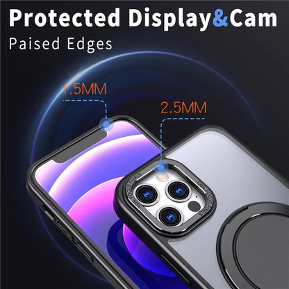 For iPhone 12 Pro Max Kickstand Magnetic Case Compatible with MagSafe