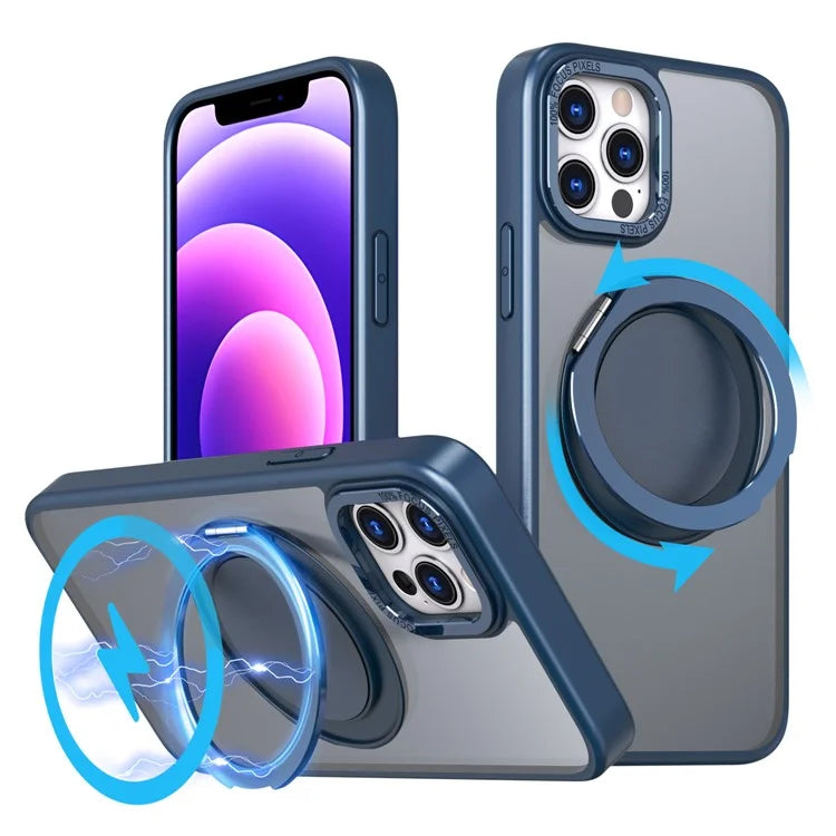 For iPhone 12 Pro Max Kickstand Magnetic Case Compatible with MagSafe