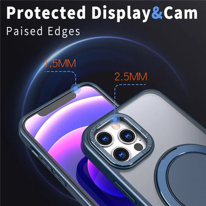 For iPhone 12 Pro Max Kickstand Magnetic Case Compatible with MagSafe