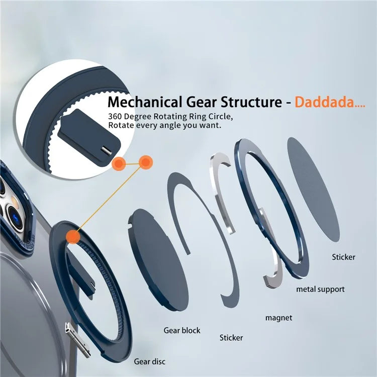 For iPhone 12 Pro Max Kickstand Magnetic Case Compatible with MagSafe