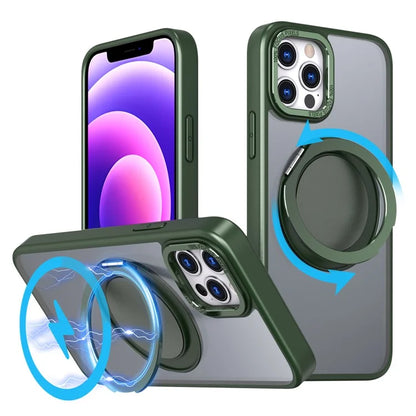 For iPhone 12 Pro Max Kickstand Magnetic Case Compatible with MagSafe