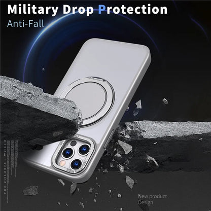 For iPhone 12 Pro Max Kickstand Magnetic Case Compatible with MagSafe