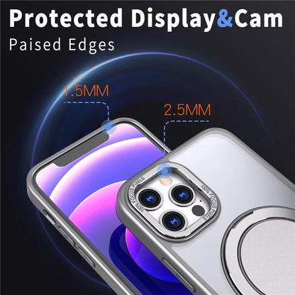 For iPhone 12 Pro Max Kickstand Magnetic Case Compatible with MagSafe