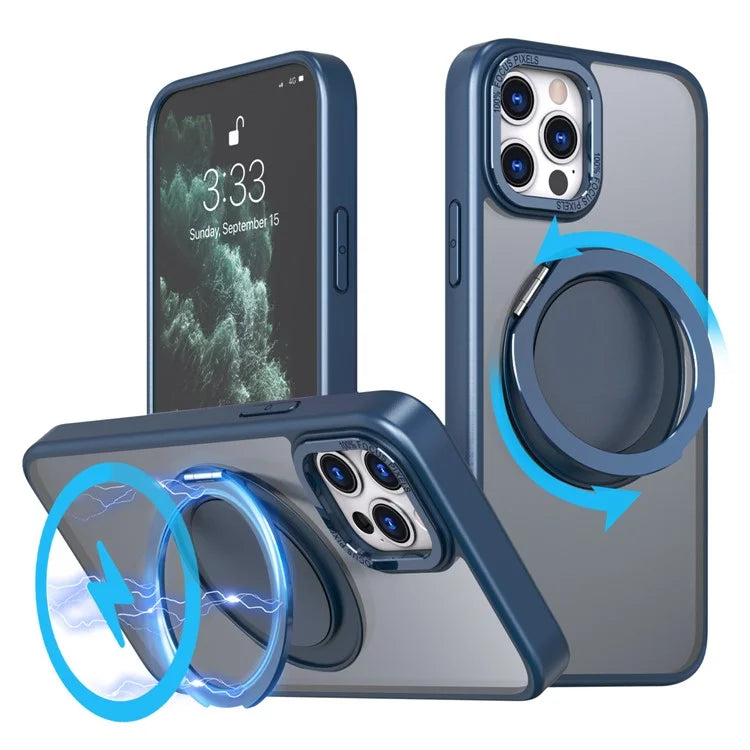 For iPhone 11 Pro Phone Case Ring Kickstand Cover Compatible with MagSafe