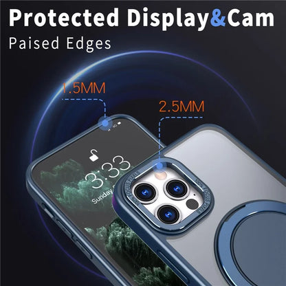 For iPhone 11 Pro Phone Case Ring Kickstand Cover Compatible with MagSafe