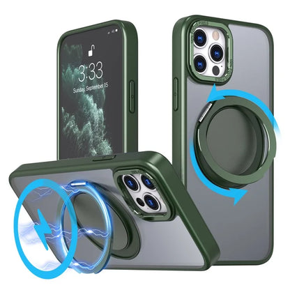 For iPhone 11 Pro Phone Case Ring Kickstand Cover Compatible with MagSafe
