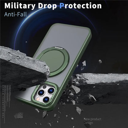 For iPhone 11 Pro Phone Case Ring Kickstand Cover Compatible with MagSafe