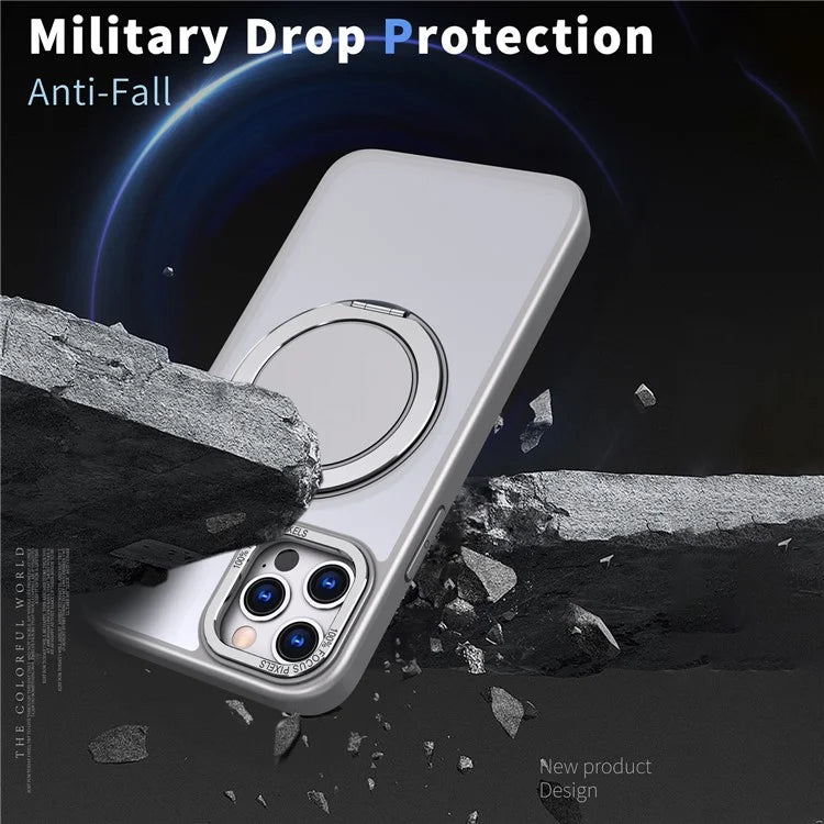 For iPhone 11 Pro Phone Case Ring Kickstand Cover Compatible with MagSafe