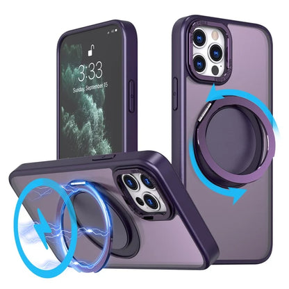 For iPhone 11 Pro Phone Case Ring Kickstand Cover Compatible with MagSafe