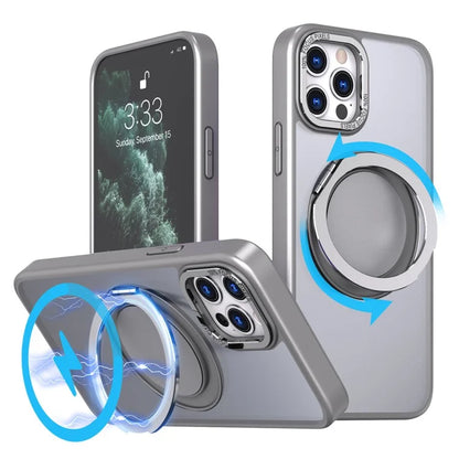 For iPhone 11 Pro Max Magnetic Case Compatible with MagSafe Rotary Kickstand