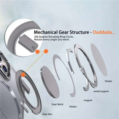 For iPhone 11 Pro Max Magnetic Case Compatible with MagSafe Rotary Kickstand