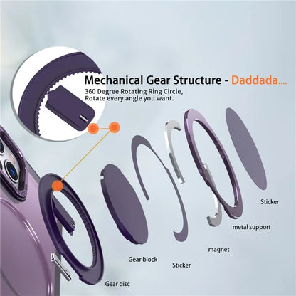 For iPhone 11 Pro Max Magnetic Case Compatible with MagSafe Rotary Kickstand
