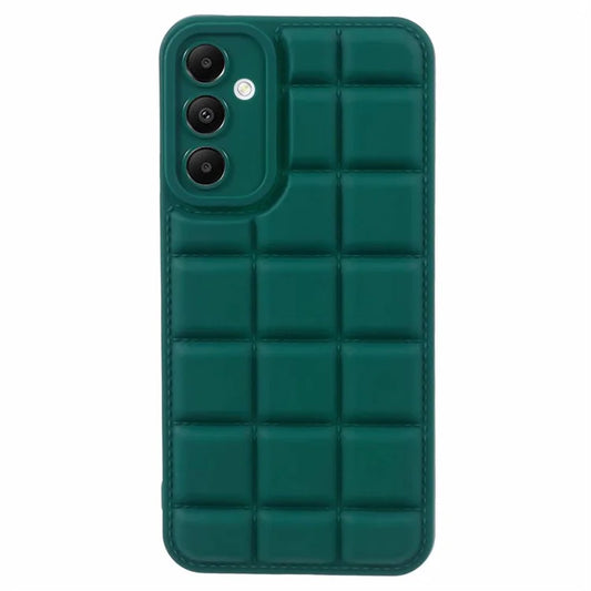 Down Jacket TPU Case for Samsung Galaxy M54 5G Cell Phone Back Coverish Green