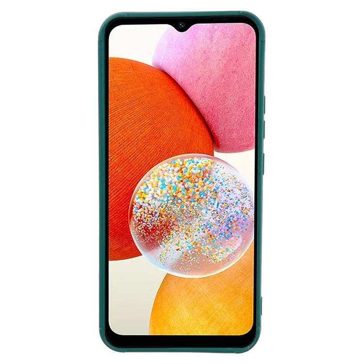Down Jacket TPU Case for Samsung Galaxy M54 5G Cell Phone Back Coverish Green