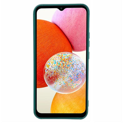Down Jacket TPU Case for Samsung Galaxy M54 5G Cell Phone Back Coverish Green
