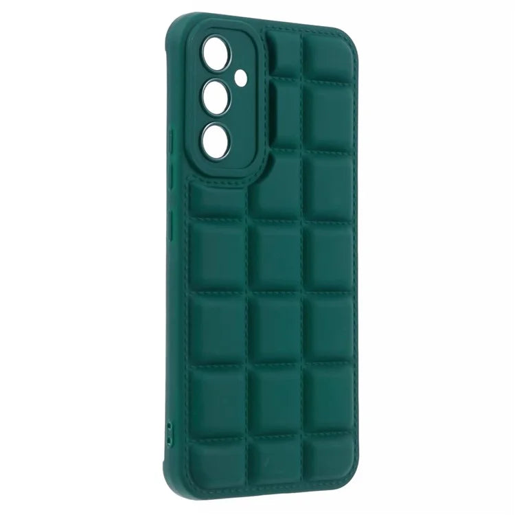Down Jacket TPU Case for Samsung Galaxy M54 5G Cell Phone Back Coverish Green