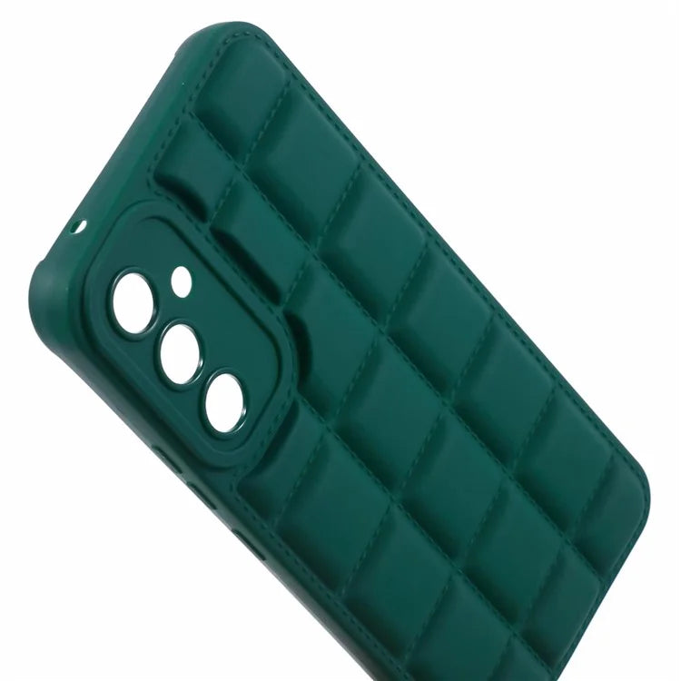 Down Jacket TPU Case for Samsung Galaxy M54 5G Cell Phone Back Coverish Green