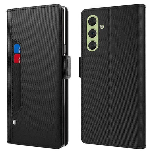 For Samsung Galaxy A05s 4G Case Stand PU Leather Phone Shell with Mirror