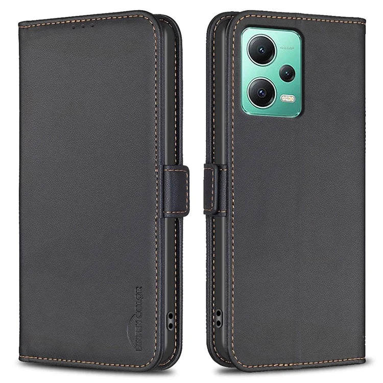 BINFEN COLOR BF31 For Xiaomi Redmi Note 12 5G (China) / (India) / (Global) / Poco X5 5G Leather Wallet Phone Case