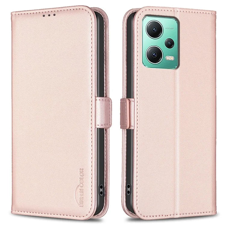 BINFEN COLOR BF31 For Xiaomi Redmi Note 12 5G (China) / (India) / (Global) / Poco X5 5G Leather Wallet Phone Case