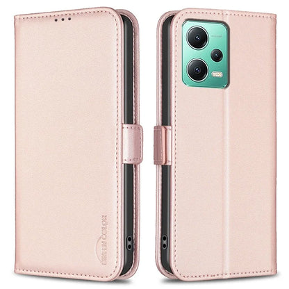 BINFEN COLOR BF31 For Xiaomi Redmi Note 12 5G (China) / (India) / (Global) / Poco X5 5G Leather Wallet Phone Case