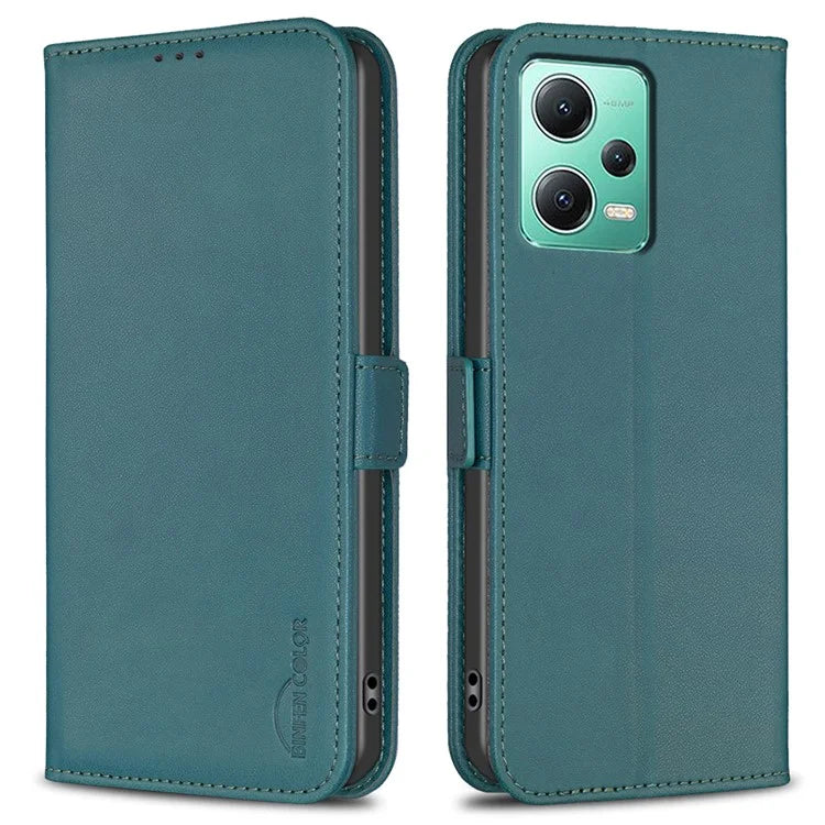 BINFEN COLOR BF31 For Xiaomi Redmi Note 12 5G (China) / (India) / (Global) / Poco X5 5G Leather Wallet Phone Case
