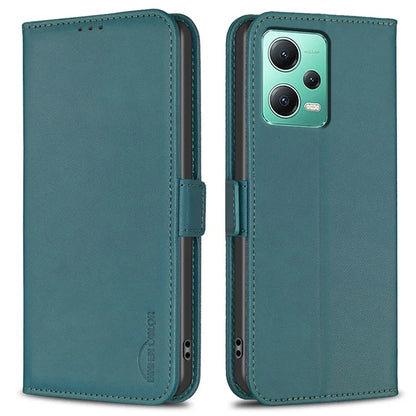 BINFEN COLOR BF31 For Xiaomi Redmi Note 12 5G (China) / (India) / (Global) / Poco X5 5G Leather Wallet Phone Case