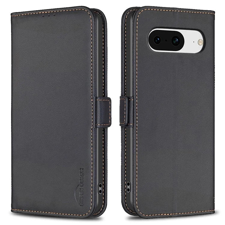 BINFEN COLOR BF31 For Google Pixel 8 Wallet Phone Case Protective Leather Flip Cover