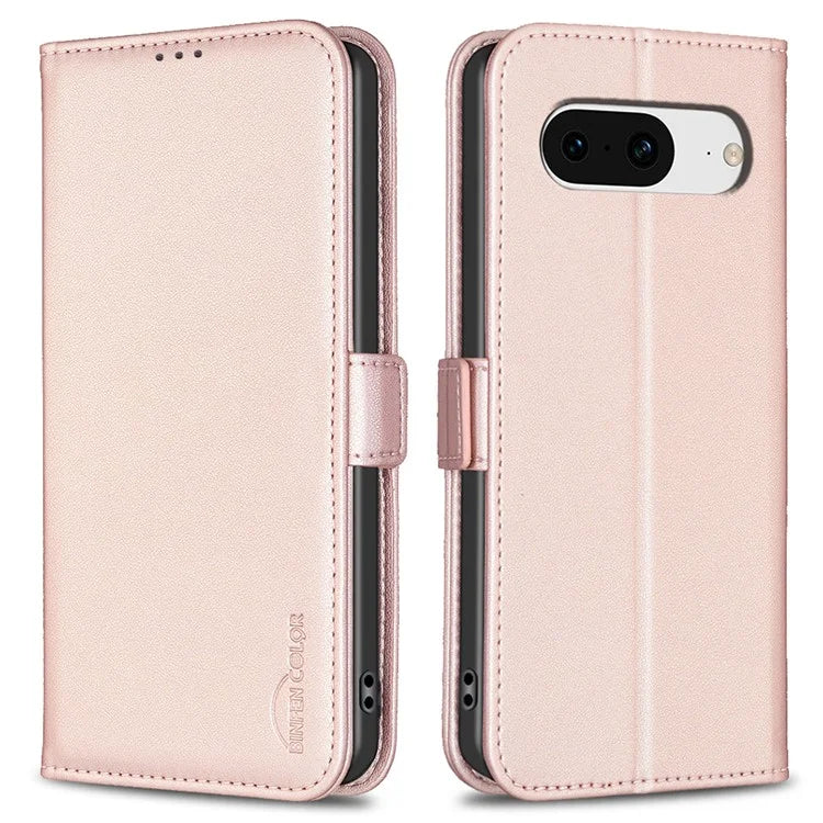 BINFEN COLOR BF31 For Google Pixel 8 Wallet Phone Case Protective Leather Flip Cover